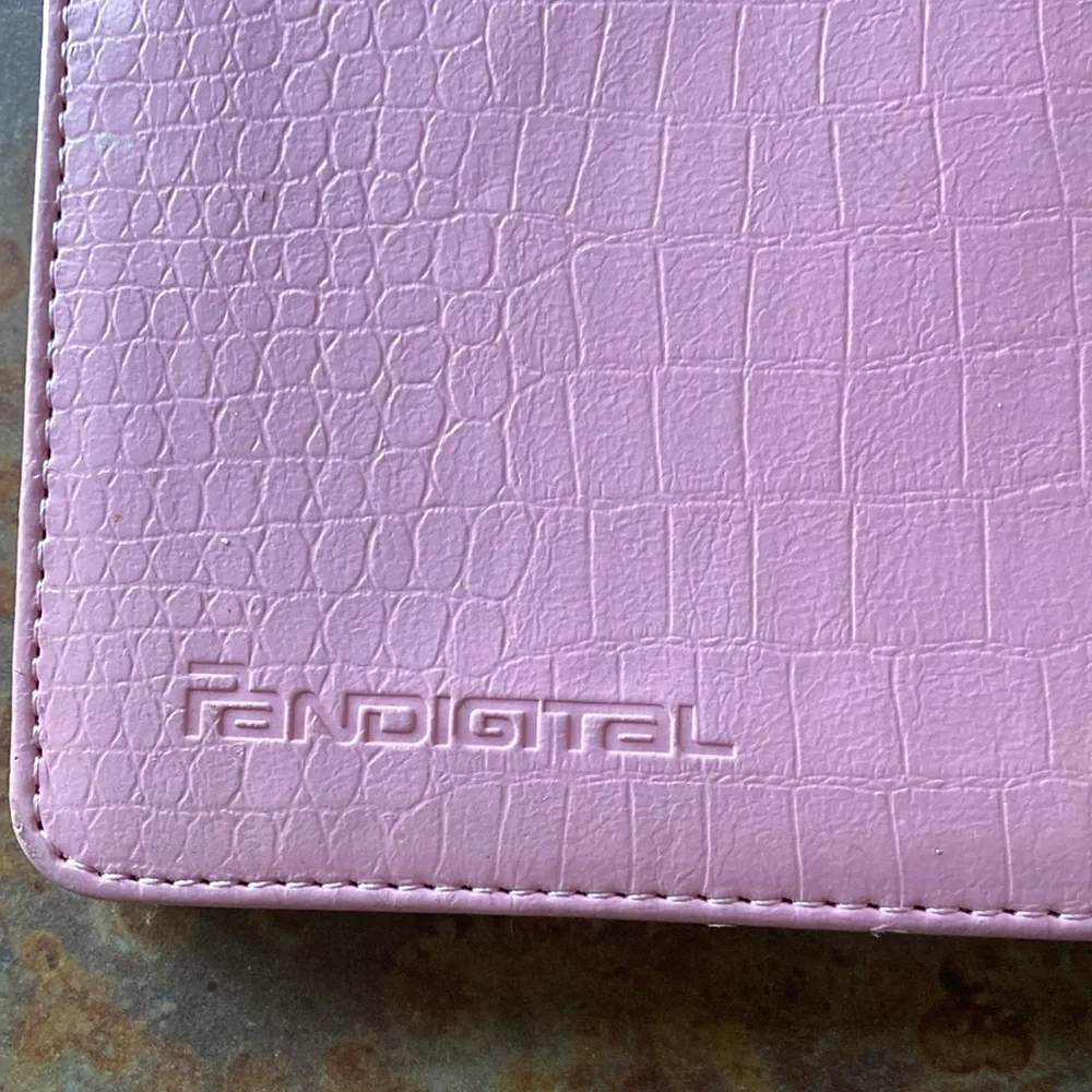 Pandigital light pink leather tablet case